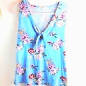 Blue Floral Tank 